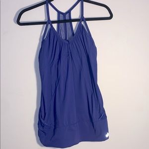 ALO Yoga Violet Tank Top w/ Built in Bra (S)